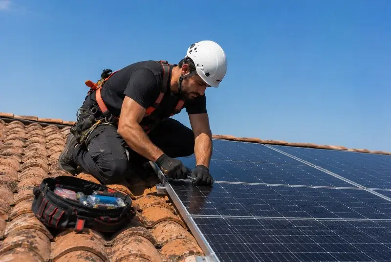 Maintenance et monitoring de panneaux solaires à Oberhausbergen