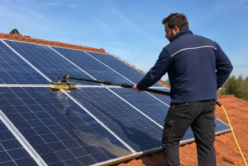 Nettoyage et entretien de panneaux solaires à Oberhausbergen